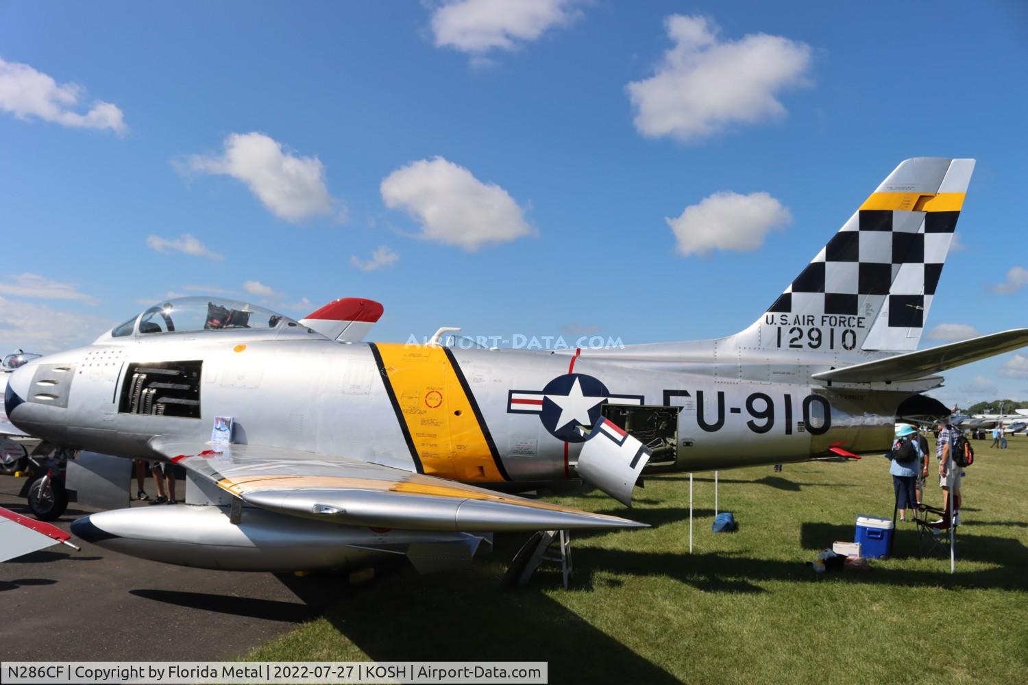 N286CF, 1952 North American F-86F Sabre C/N 191-812, OSH 2022