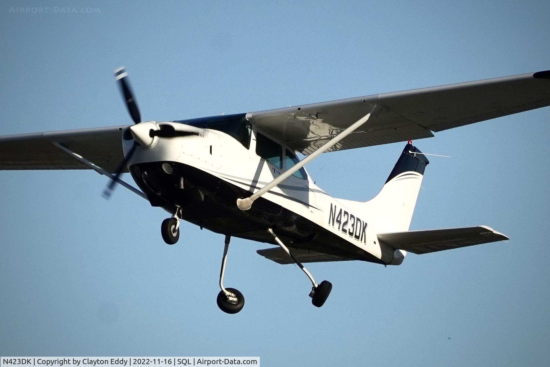 N423DK, 1981 Cessna TR182 Turbo Skylane RG C/N R18201809, San Carlos Aiprort in California 2022.