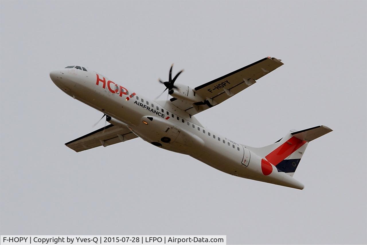 F-HOPY, 2015 ATR 72-600 (72-212A) C/N 1237, ATR 72-600, Climbing from rwy 24, Paris-Orly airport (LFPO-ORY)