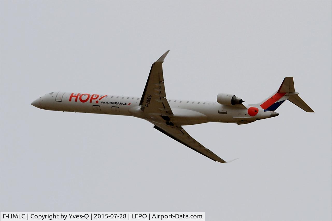 F-HMLC, 2010 Bombardier CRJ-1000EL NG (CL-600-2E25) C/N 19006, Bombardier CRJ-1000, Climbing from rwy 24, Paris-Orly airport (LFPO-ORY)
