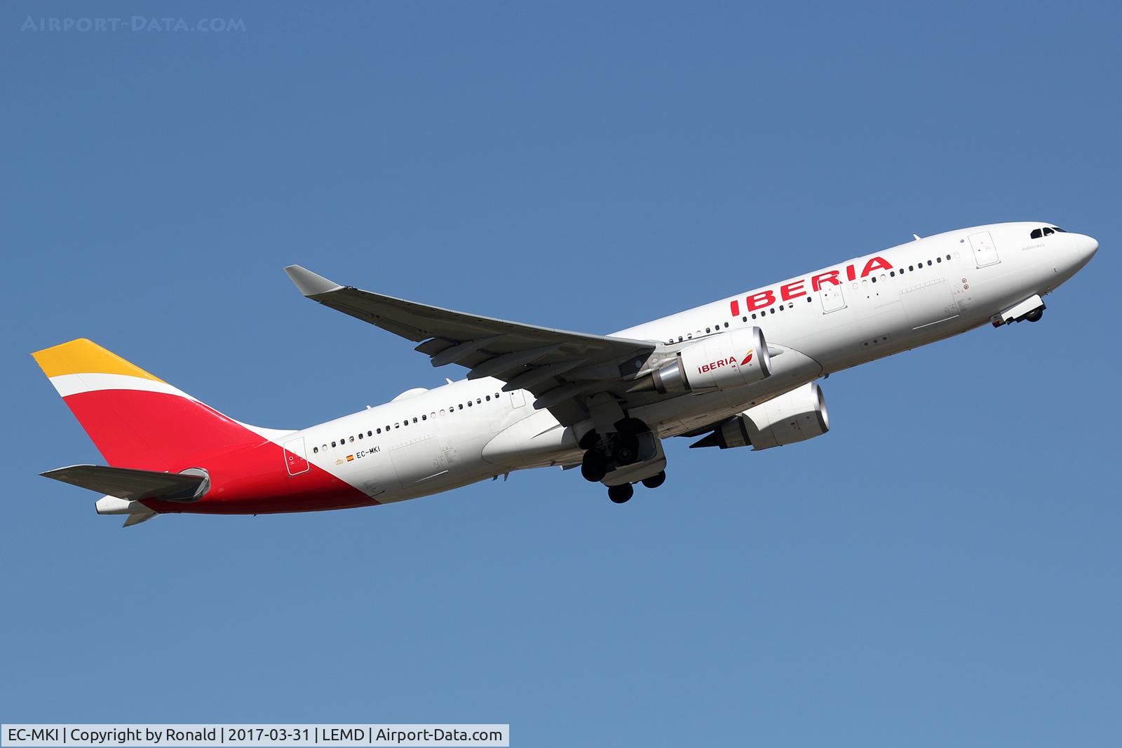 EC-MKI, 2016 Airbus A330-202 C/N 1719, at mad