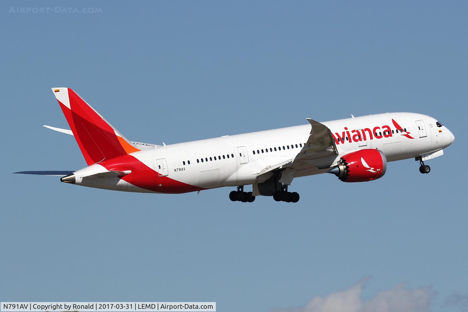 N791AV, 2016 Boeing 787-8 Dreamliner Dreamliner C/N 37509, at mad
