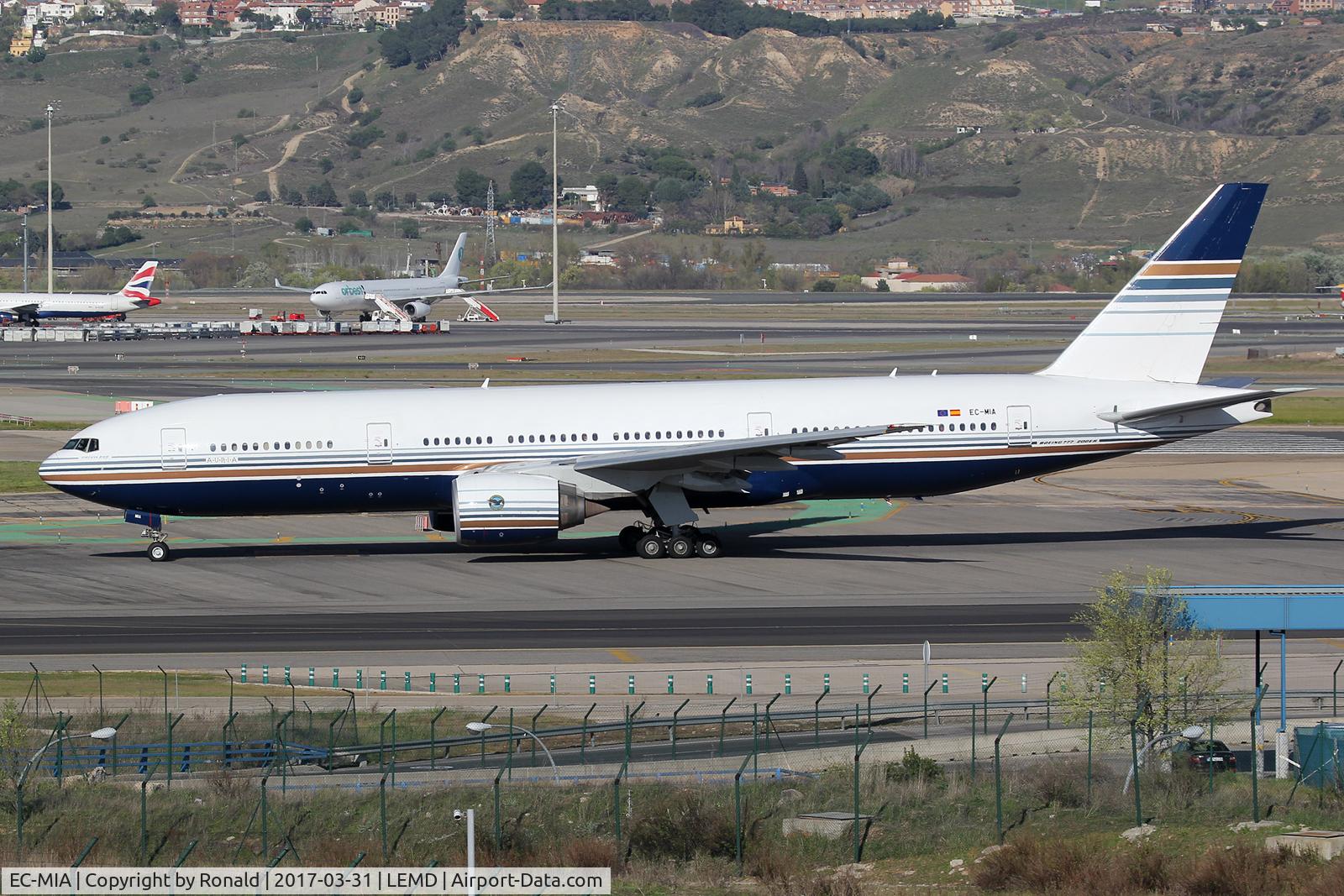 EC-MIA, 2002 Boeing 777-28E/ER C/N 28685, at mad