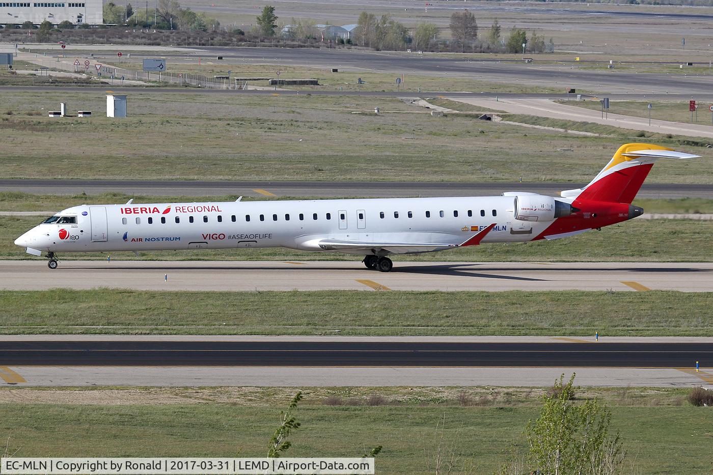 EC-MLN, 2016 Bombardier CRJ-1000 (CL-600-2E25) C/N 19049, at mad