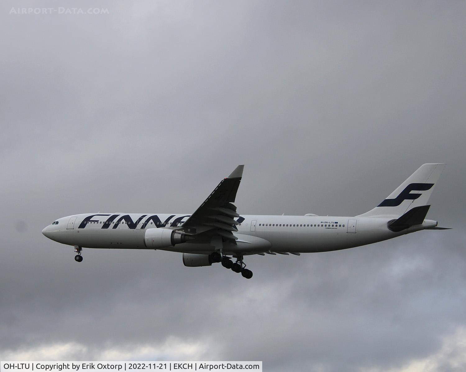 OH-LTU, 2010 Airbus A330-302X C/N 1173, OH-LTU landing rw 22L