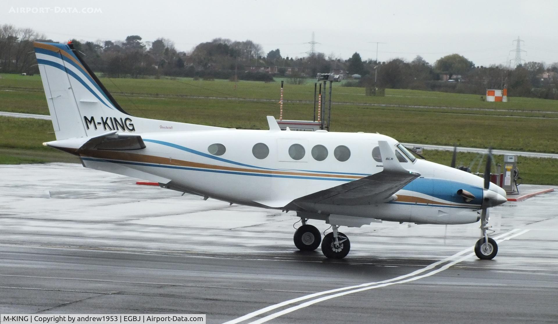 M-KING, 1994 Beech C90B King Air C/N LJ-1371, M-KING at Gloucestershire Airport.