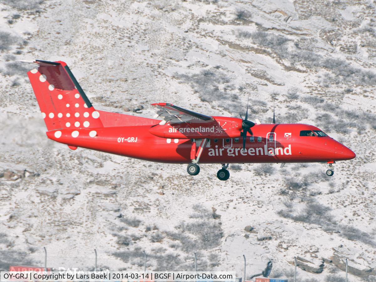 OY-GRJ, 1997 De Havilland Canada DHC-8-202 Dash 8 C/N 496, Arrive from BGGH