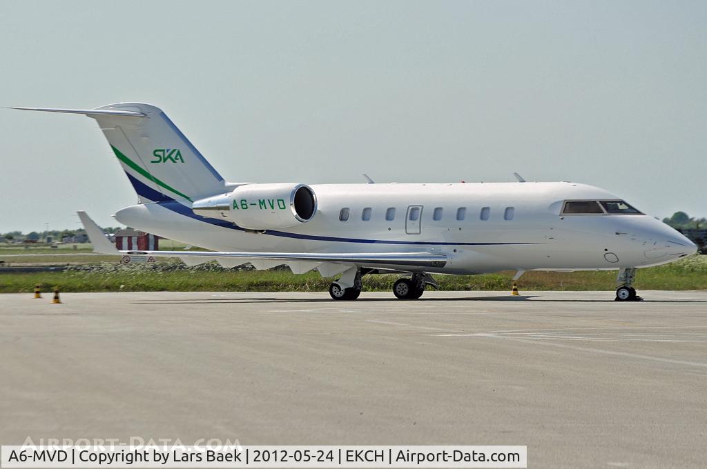 A6-MVD, 2012 Bombardier CL-600-2B16 Challenger 605 C/N 5884, Parked