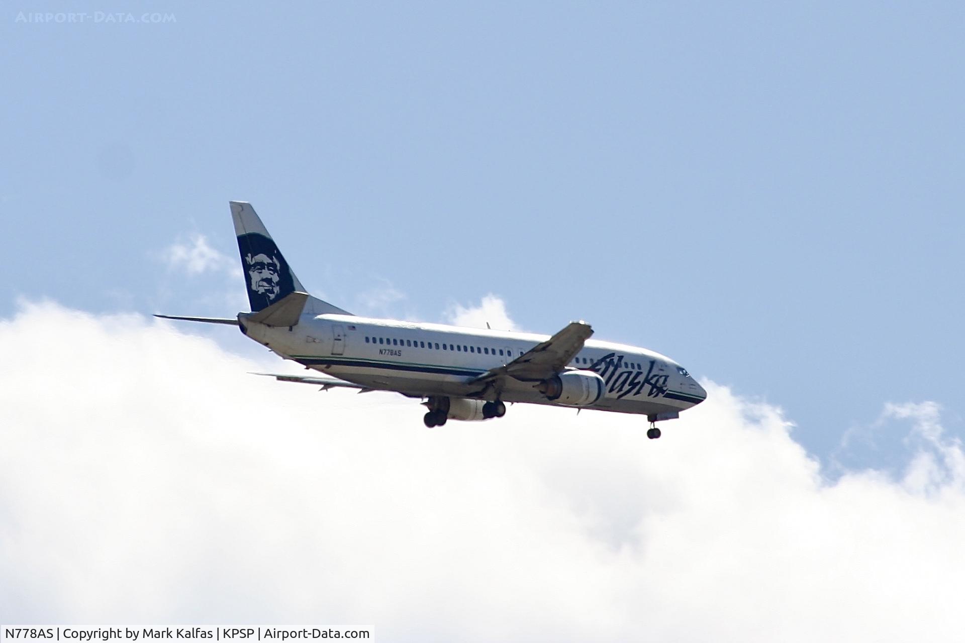 N778AS, 1994 Boeing 737-4Q8 C/N 25110, Alaska B734, N778AS on approach to KPSP