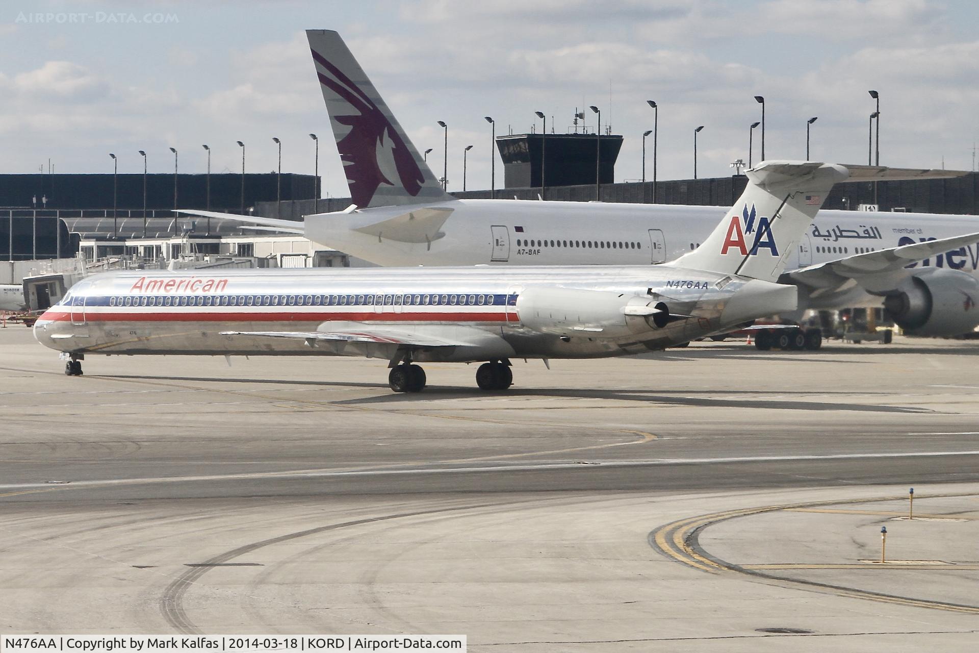 N476AA, 1988 McDonnell Douglas MD-82 (DC-9-82) C/N 49651, American MD82, N476AA at ORD