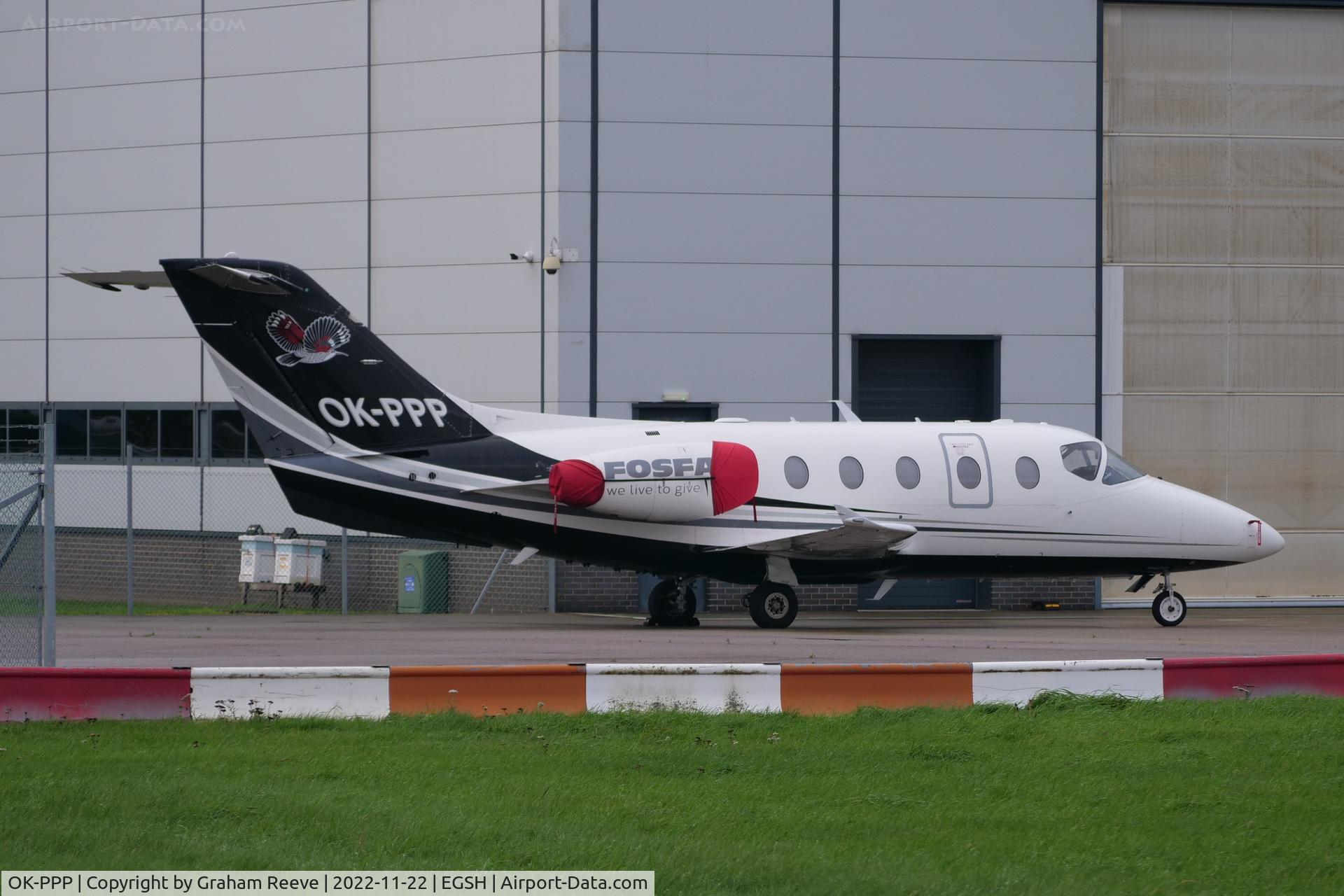 OK-PPP, 2004 Raytheon Hawker 400XP C/N RK-385, Parked at Norwich.