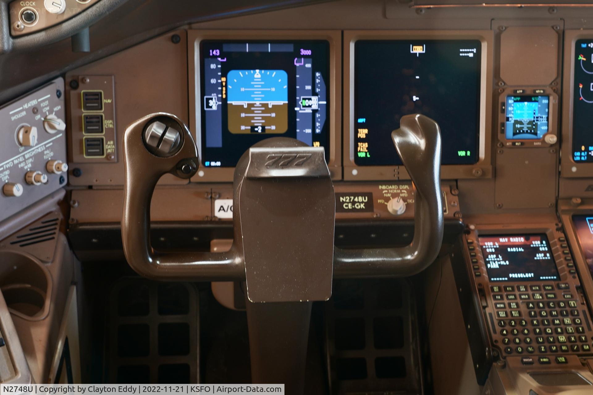 N2748U, 2018 Boeing 777-300/ER C/N 64994, SFO 2022.
