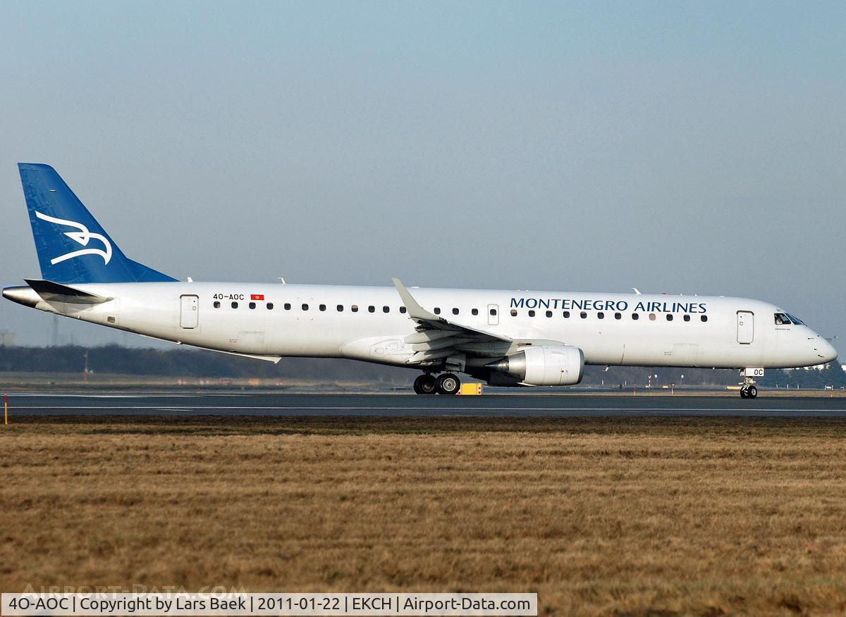 4O-AOC, 2010 Embraer 195LR (ERJ-190-200LR) C/N 19000358, RWY04R