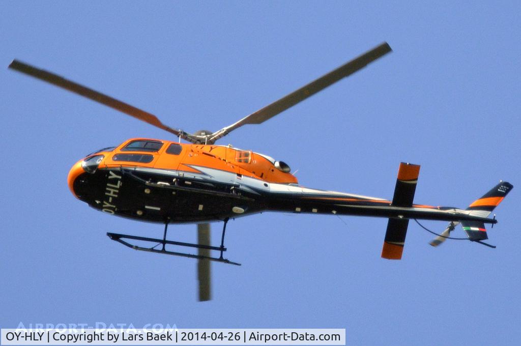 OY-HLY, 2009 Eurocopter AS-355NP Ecureuil 2 C/N 5770, In flight over Kastrup
