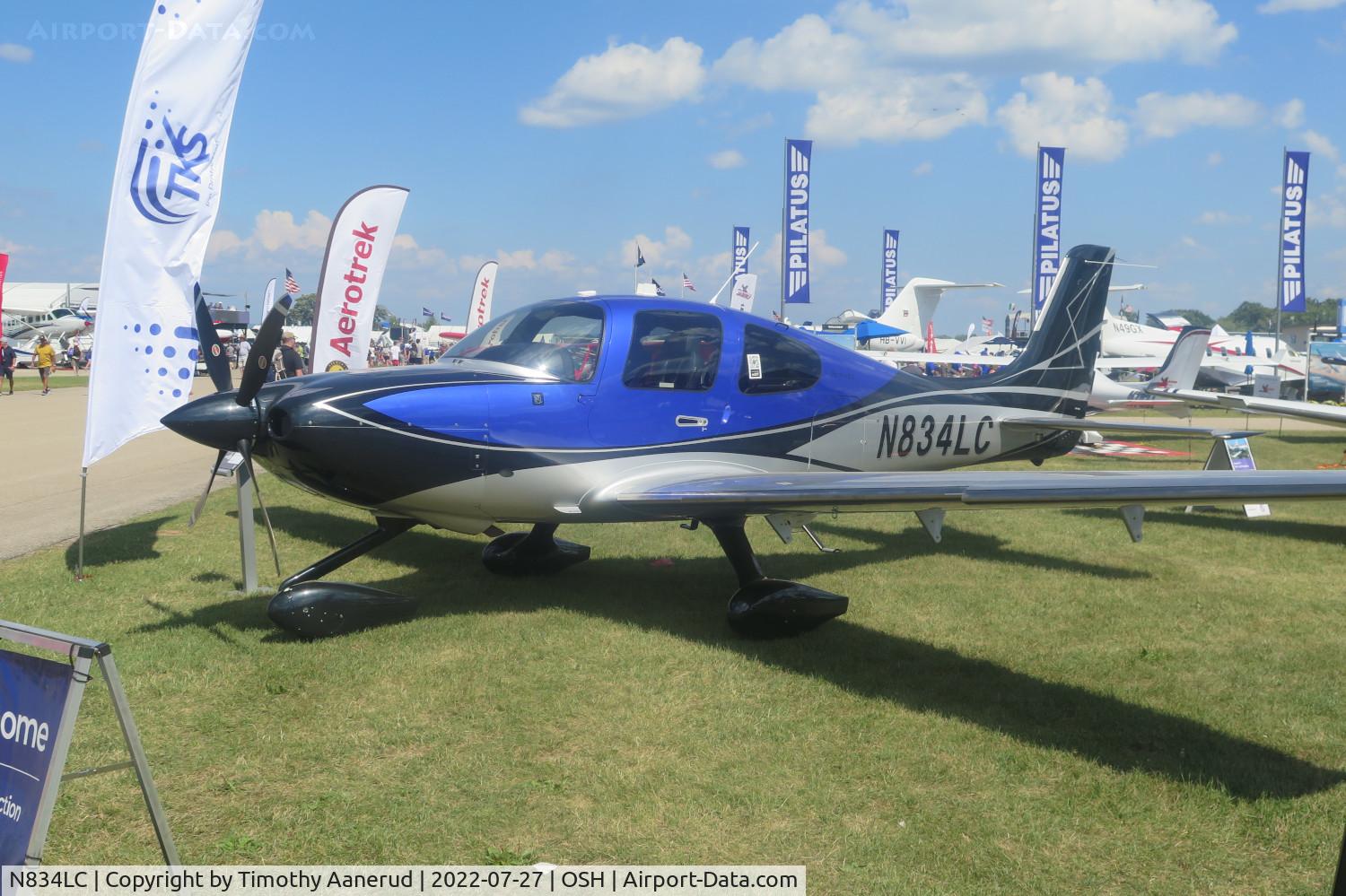 N834LC, 2022 Cirrus SR22T C/N 8689, 2022 CIRRUS DESIGN CORP SR22T, c/n: 8689, AirVenture 2022