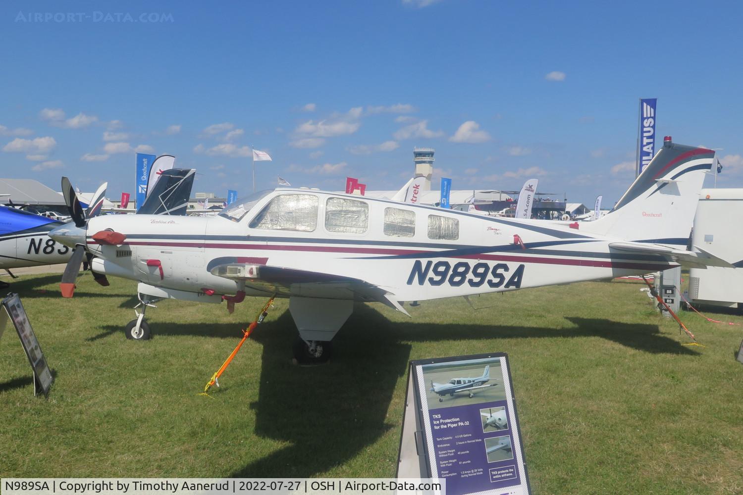N989SA, 2001 Raytheon Aircraft Company B36TC Bonanza C/N EA-689, 2001 Raytheon Aircraft Company B36TC, c/n: EA-689, Turbine upgraded, AirVenture 2022