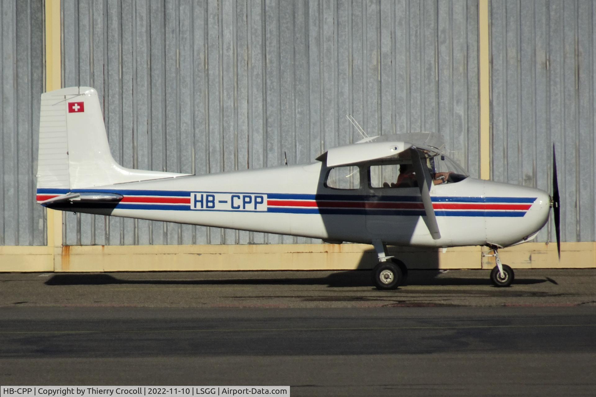 HB-CPP, 1957 Cessna 172 C/N 29928, Performing pre-taxi checks