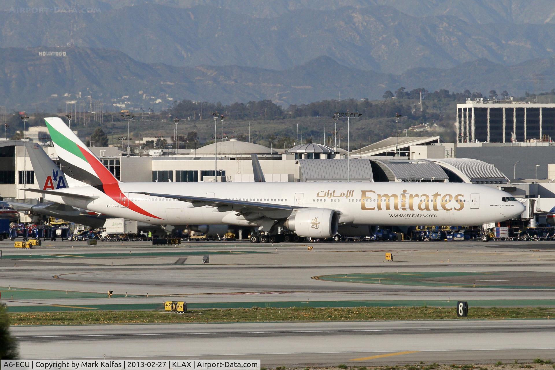 A6-ECU, 2009 Boeing 777-31H/ER C/N 35593, EMIRATES B773, A6-ECU at LAX