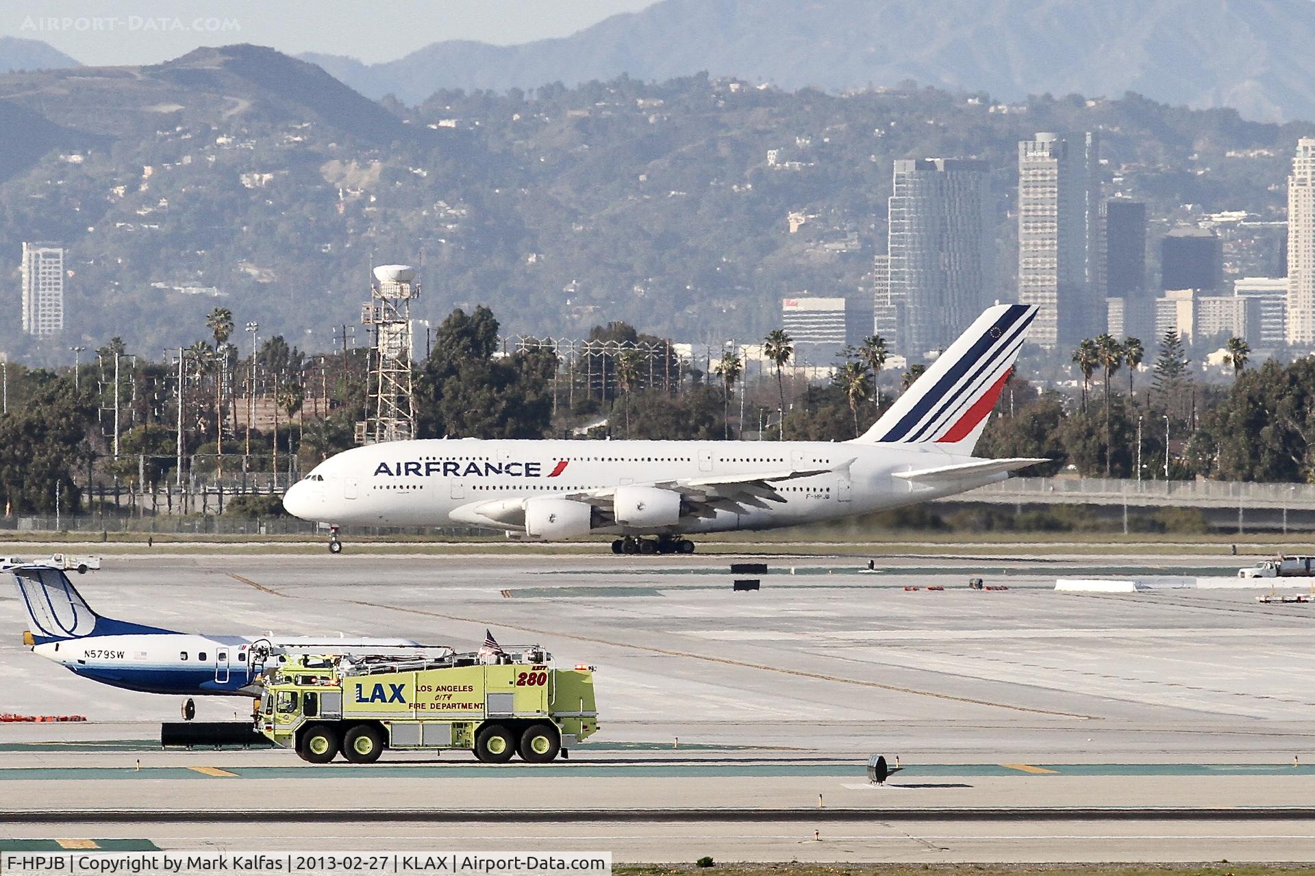 F-HPJB, 2009 Airbus A380-861 C/N 040, Air France A380, f-HPJB departing 24L lax