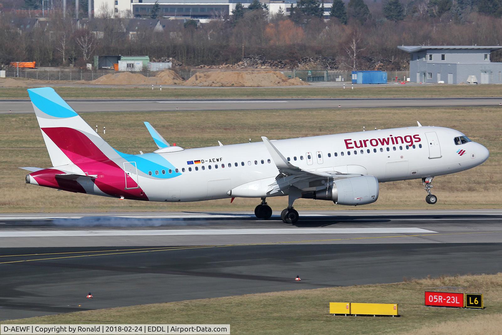 D-AEWF, 2016 Airbus A320-214 C/N 7087, at dus