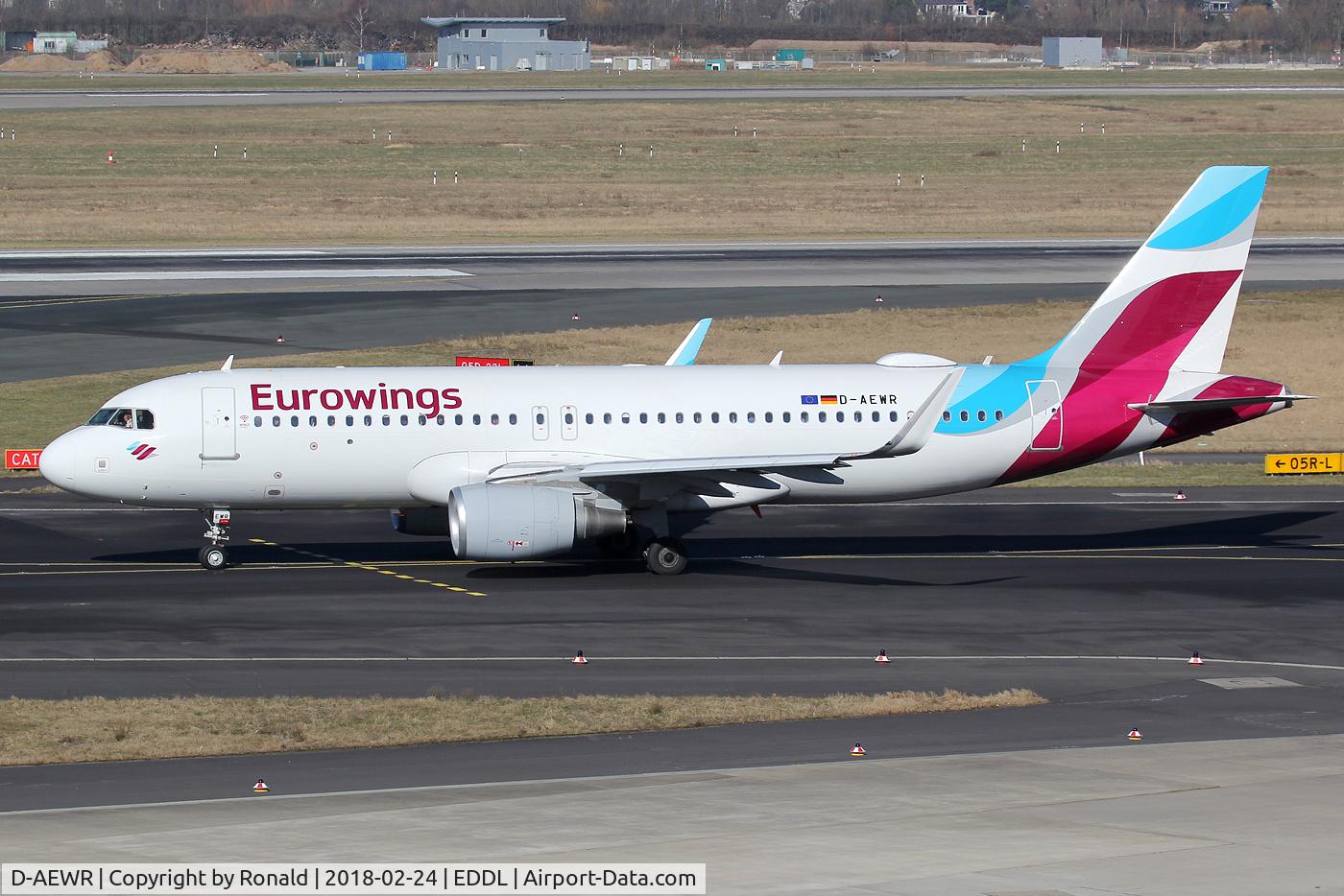 D-AEWR, 2016 Airbus A320-214 C/N 7412, at dus