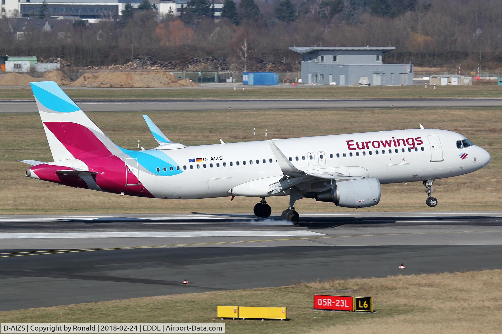 D-AIZS, 2013 Airbus A320-214 C/N 5557, at dus