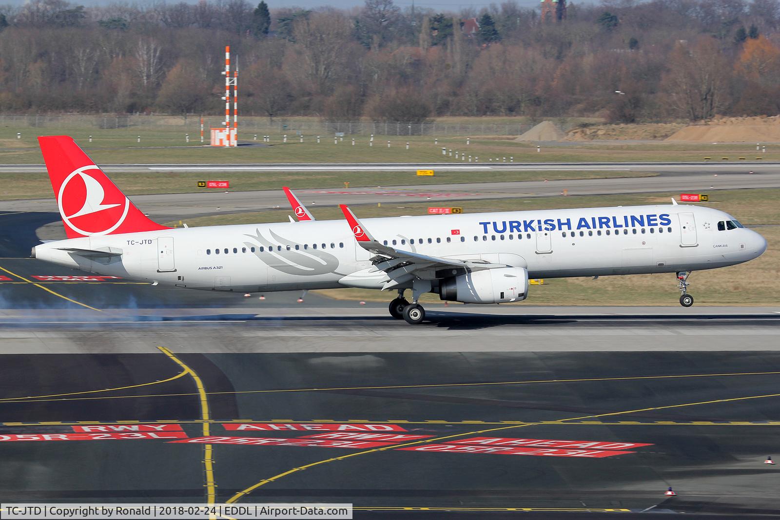 TC-JTD, 2015 Airbus A321-231 C/N 6822, at dus
