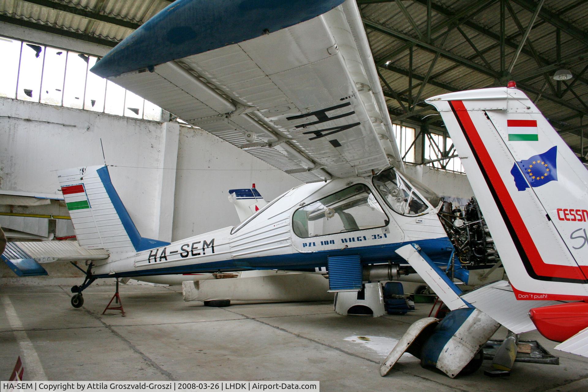 HA-SEM, 1988 PZL-Okecie PZL-104 Wilga 35A C/N 19880865, LHDK - Dunakeszi Airport, Hungary