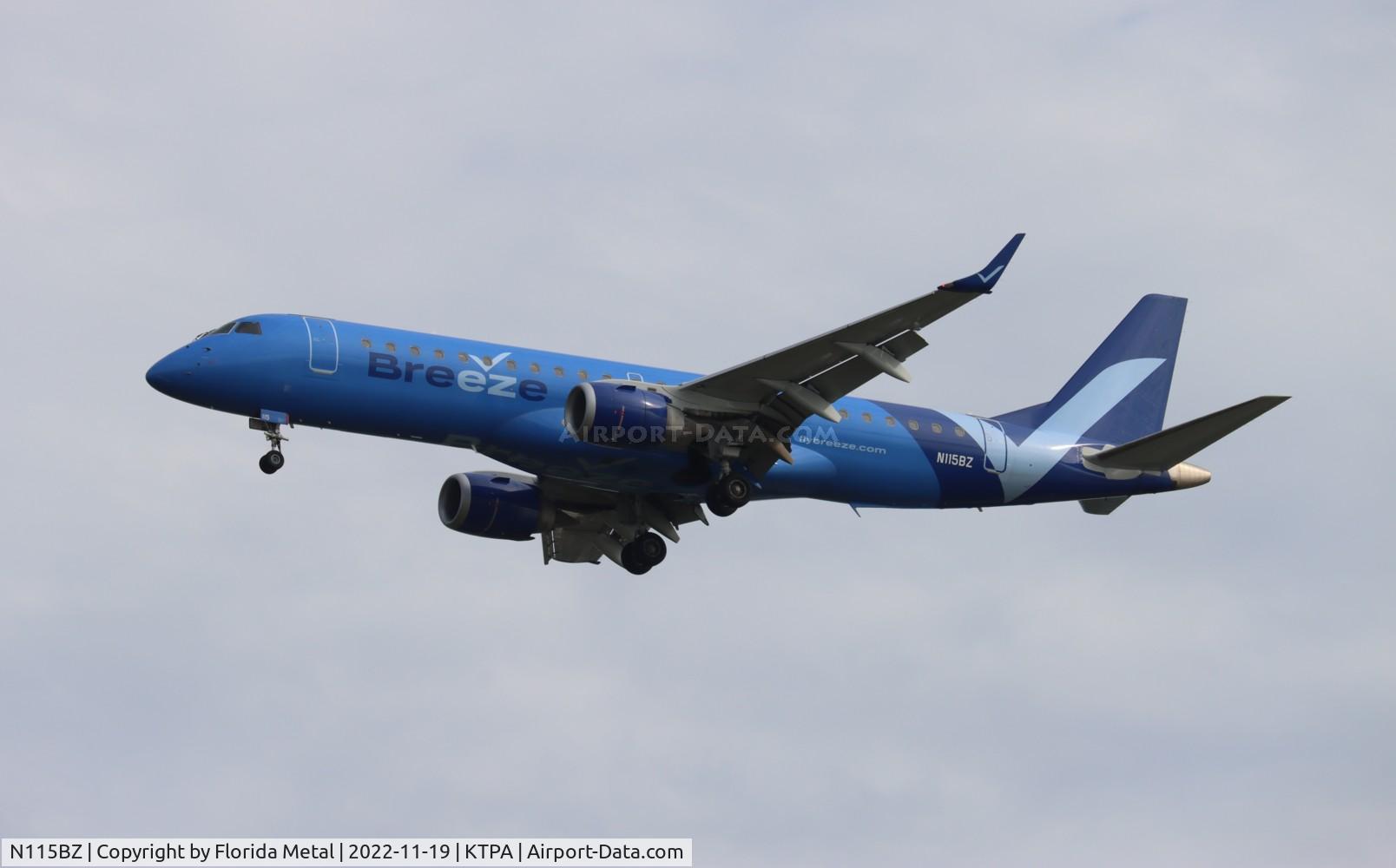N115BZ, 2007 Embraer 190AR (ERJ-190-100IGW) C/N 19000096, TPA 2022