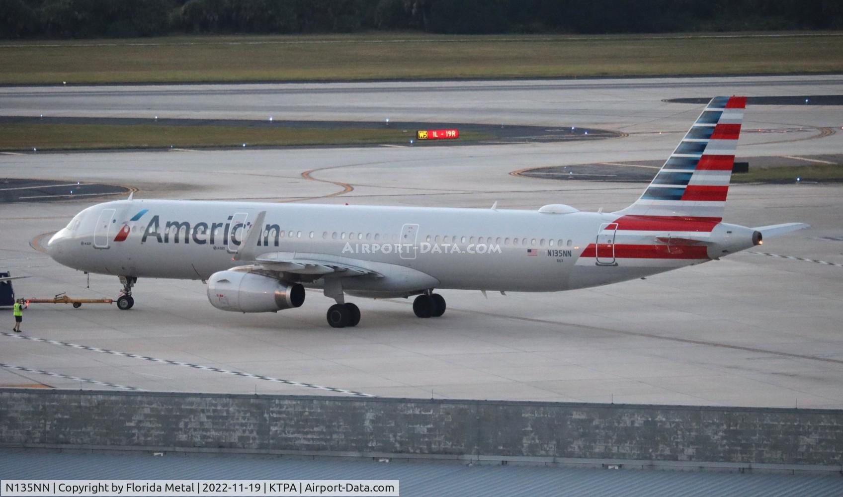 N135NN, 2015 Airbus A321-231 C/N 6520, TPA 2022