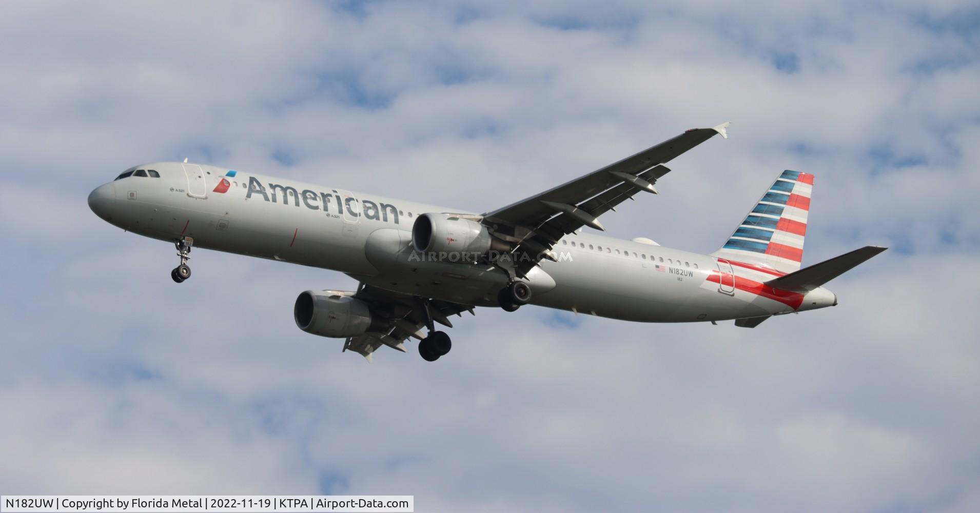 N182UW, 2001 Airbus A321-211 C/N 1536, TPA 2022
