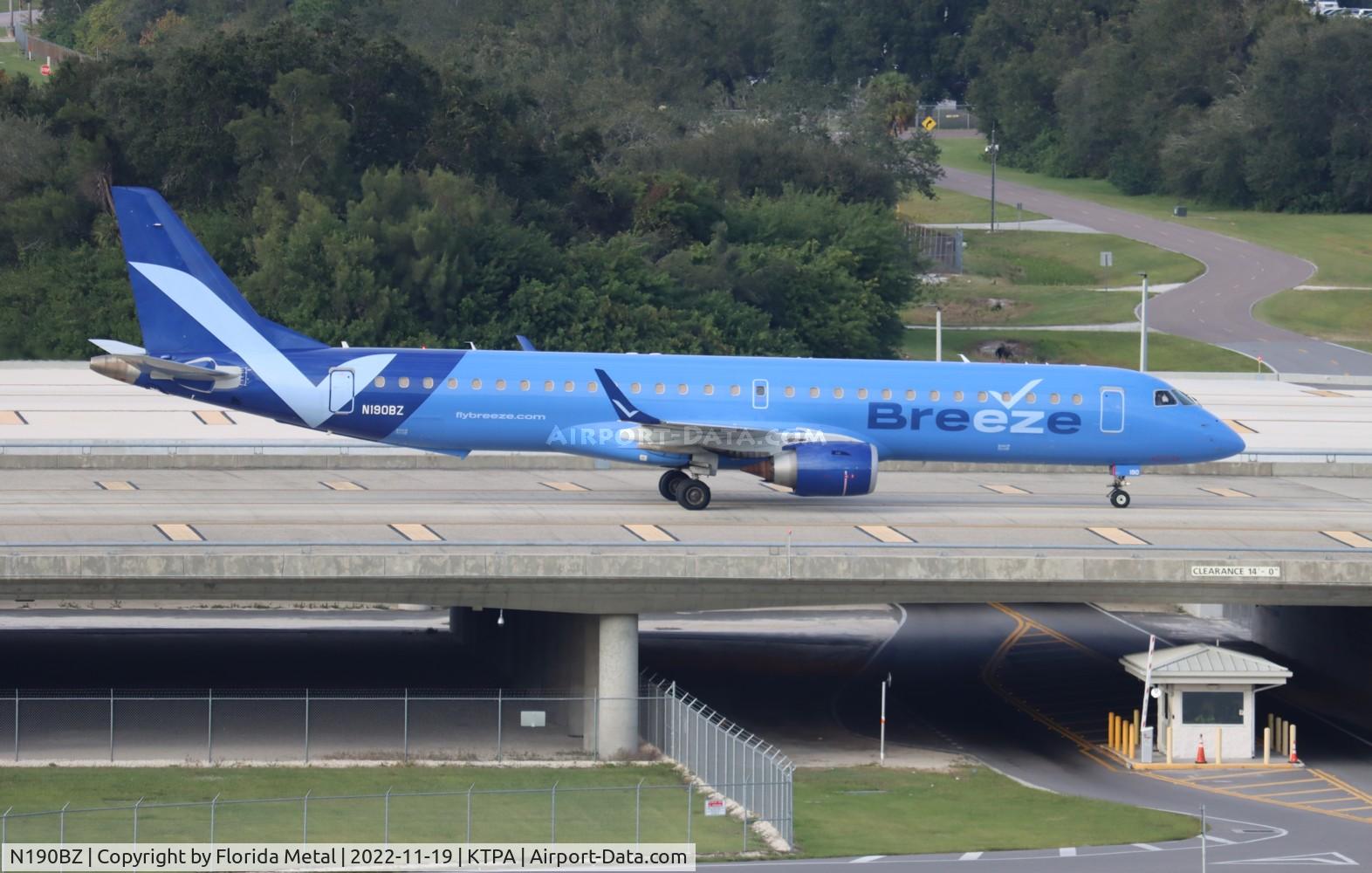N190BZ, 2014 Embraer 195LR (ERJ-190-200LR) C/N 19000660, TPA 2022