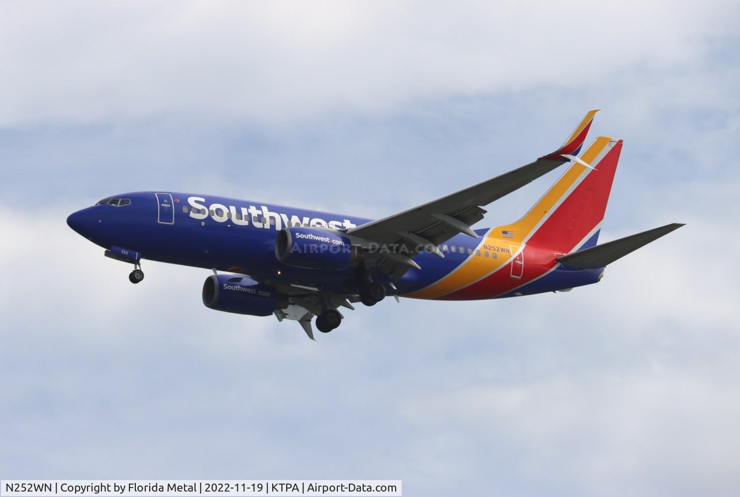 N252WN, 2006 Boeing 737-7H4 C/N 34973, TPA 2022
