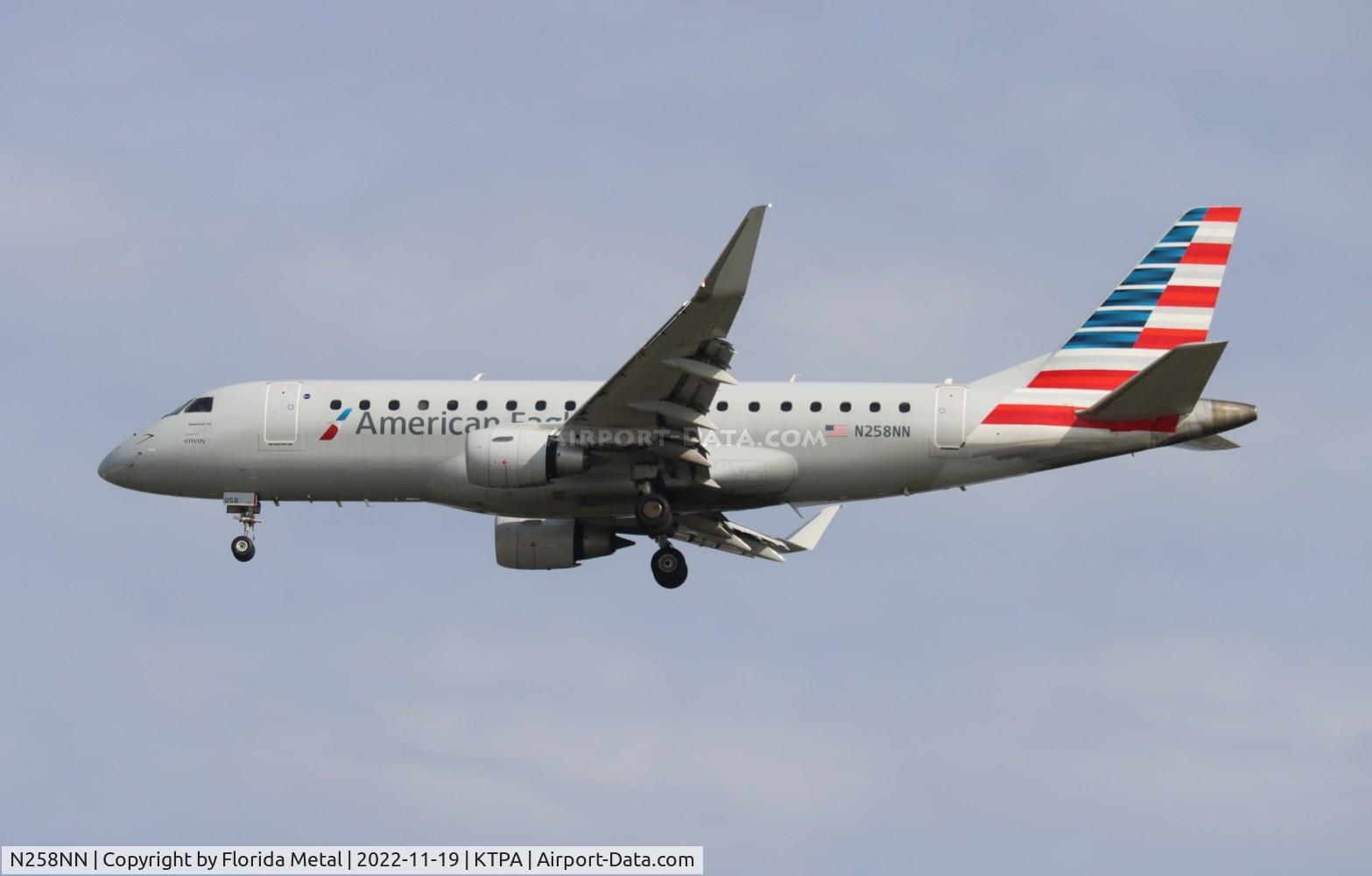 N258NN, 2017 Embraer 175LR (ERJ-170-200LR) C/N 17000675, TPA 2022