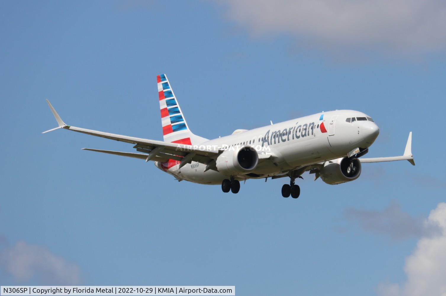 N306SP, 2019 Boeing 737-8 MAX C/N 44480, MIA 2022