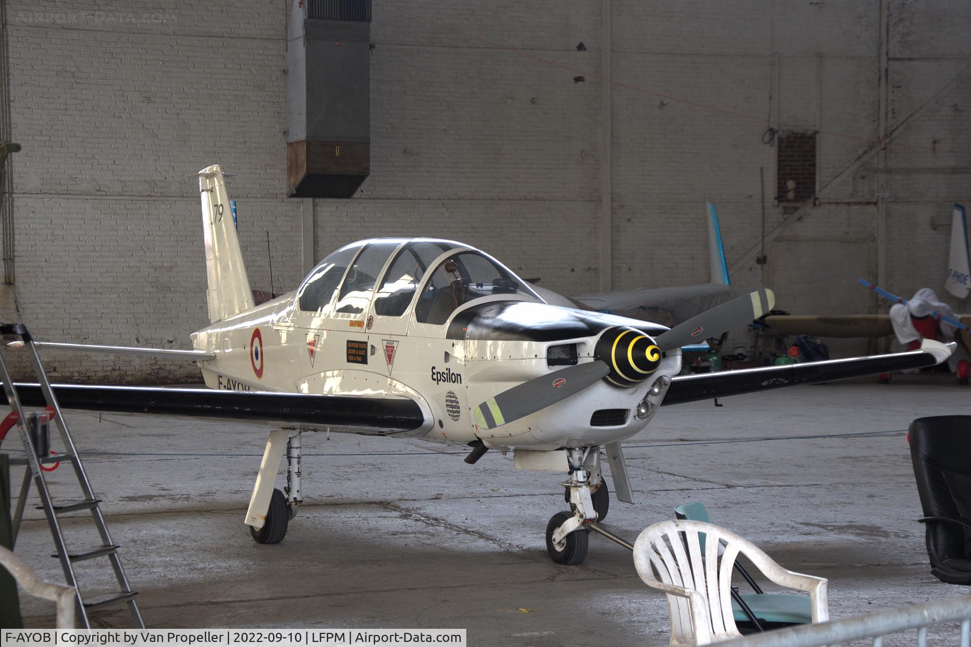 F-AYOB, Socata TB-30 Epsilon C/N 79, Private SOCATA TB-30 Epsilon at Melun Villaroche airport, France, 2022