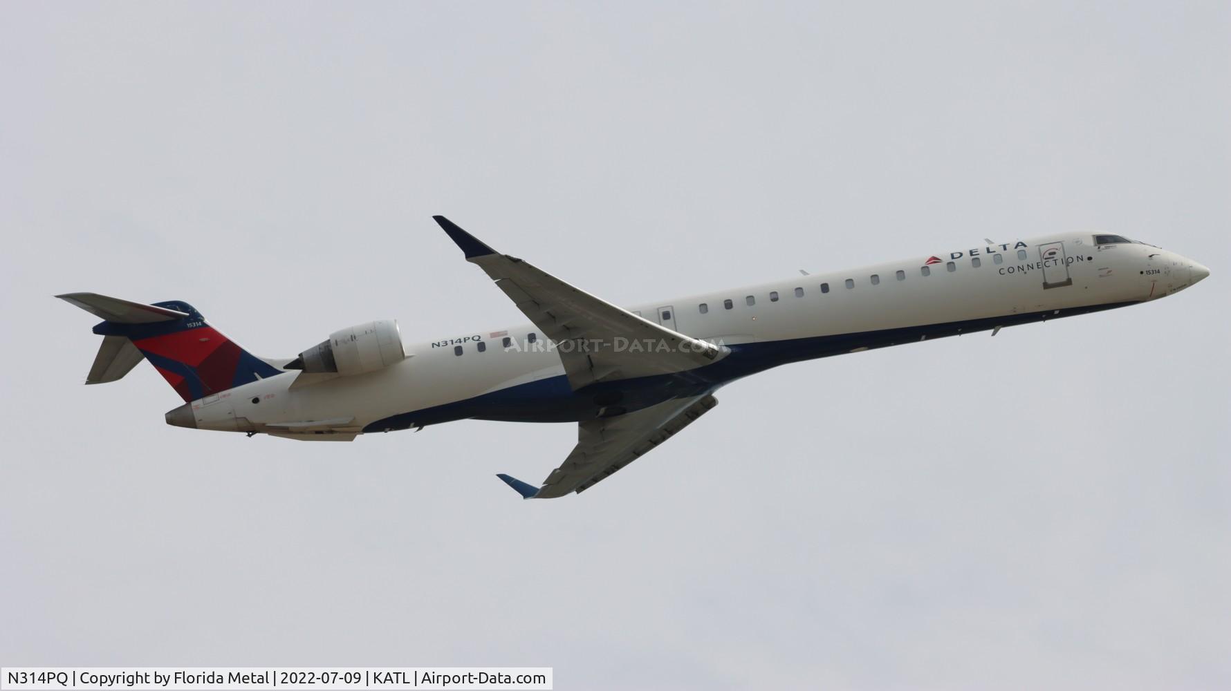 N314PQ, 2014 Bombardier CRJ-900ER (CL-600-2D24) C/N 15314, ATL 2022