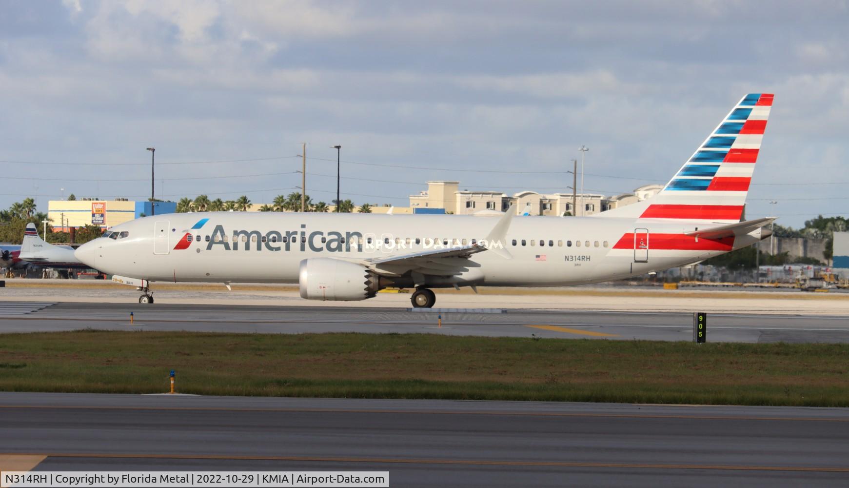 N314RH, 2018 Boeing 737-8 MAX C/N 44455, MIA 2022