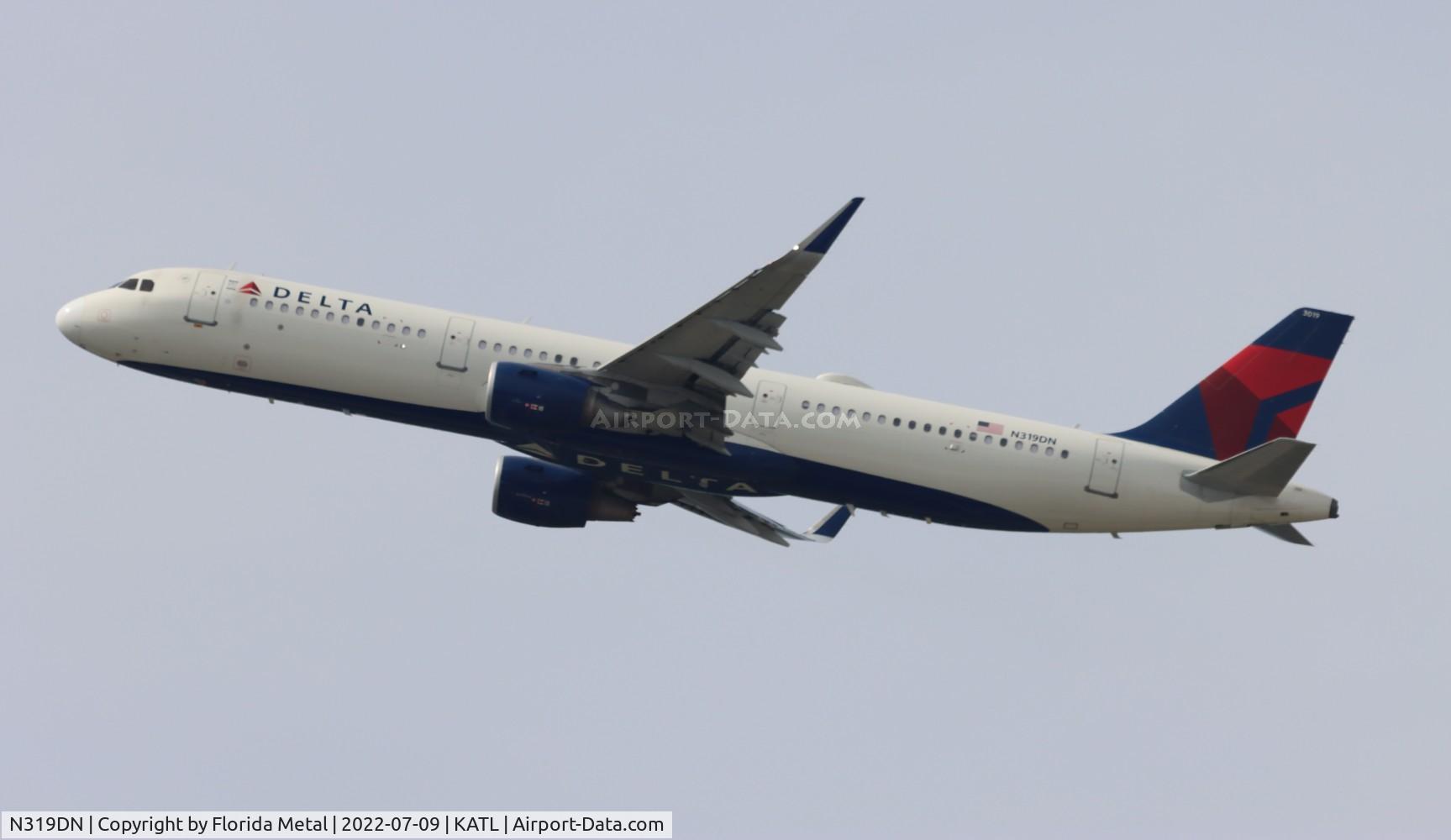 N319DN, 2017 Airbus A321-211 C/N 7479, ATL 2022