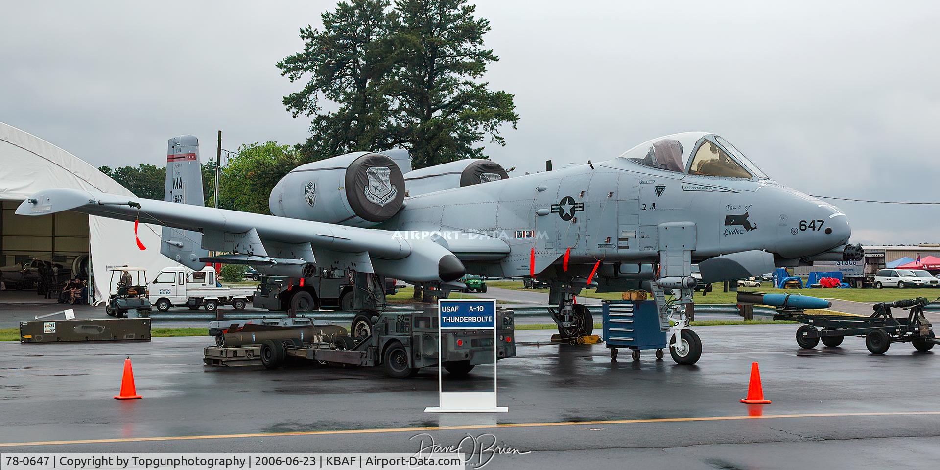 78-0647, 1978 Fairchild Republic A-10C Thunderbolt II C/N A10-0267, 104th FW