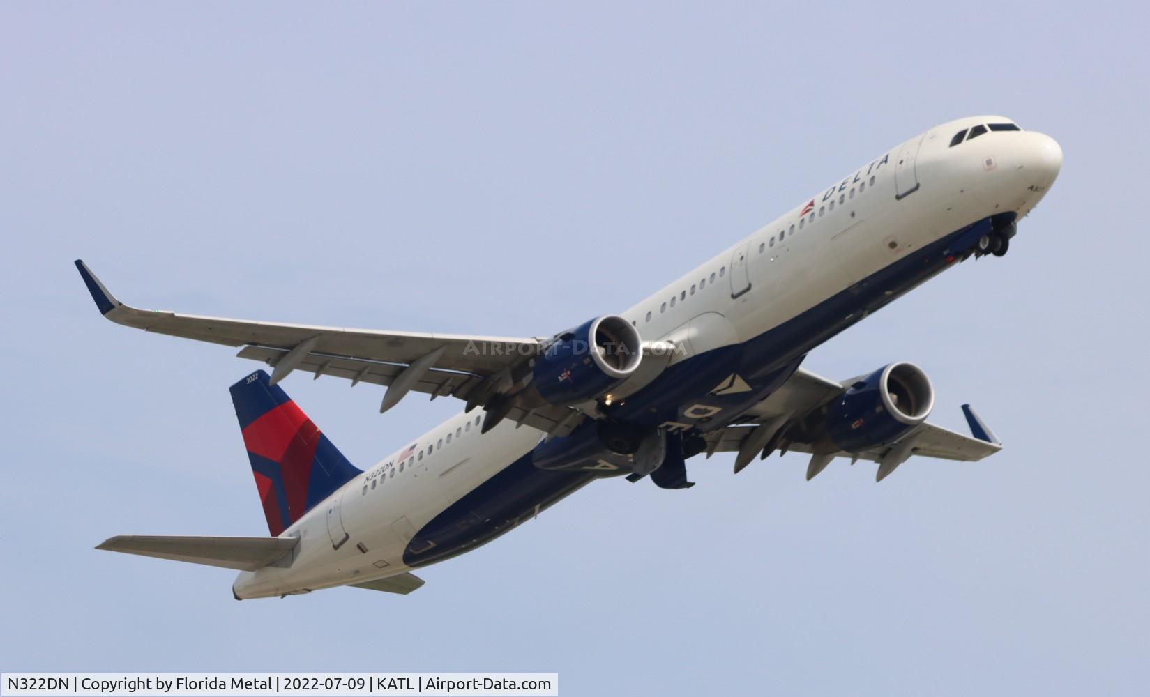 N322DN, 2017 Airbus A321-211 C/N 7707, ATL 2022