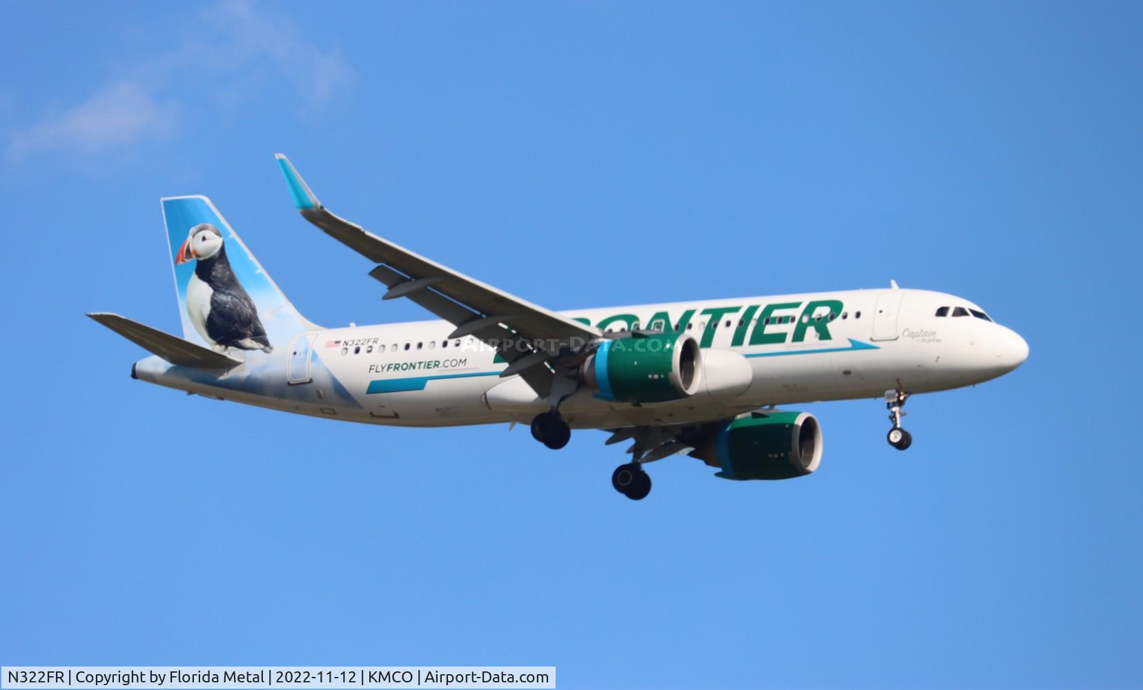N322FR, 2017 Airbus A320-251N C/N 7983, Captain the Puffin