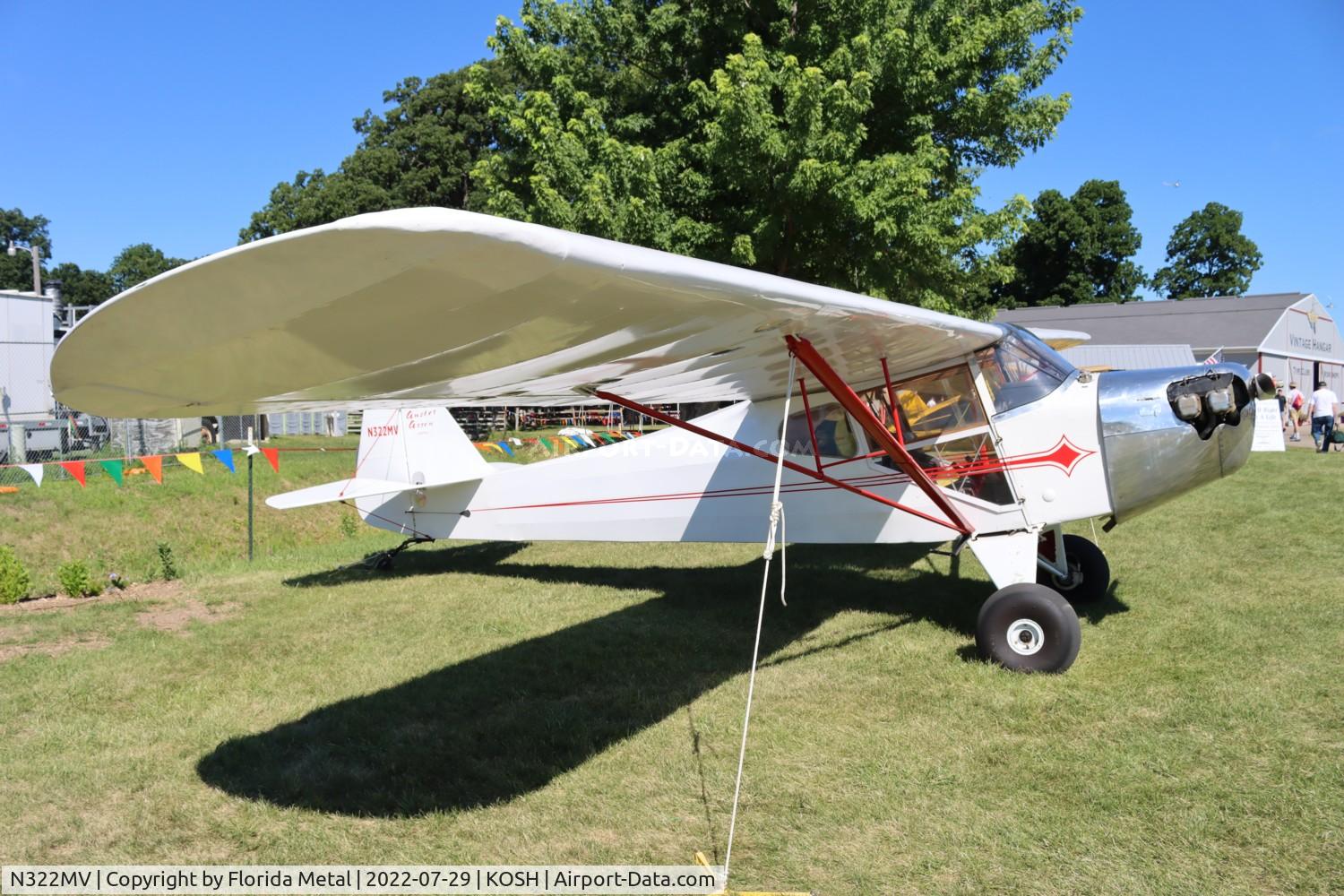 N322MV, 1947 Auster of England Arrow J2 C/N 2373, Was not familiar with the Auster Arrow, thought this was a Taylorcraft at first.
