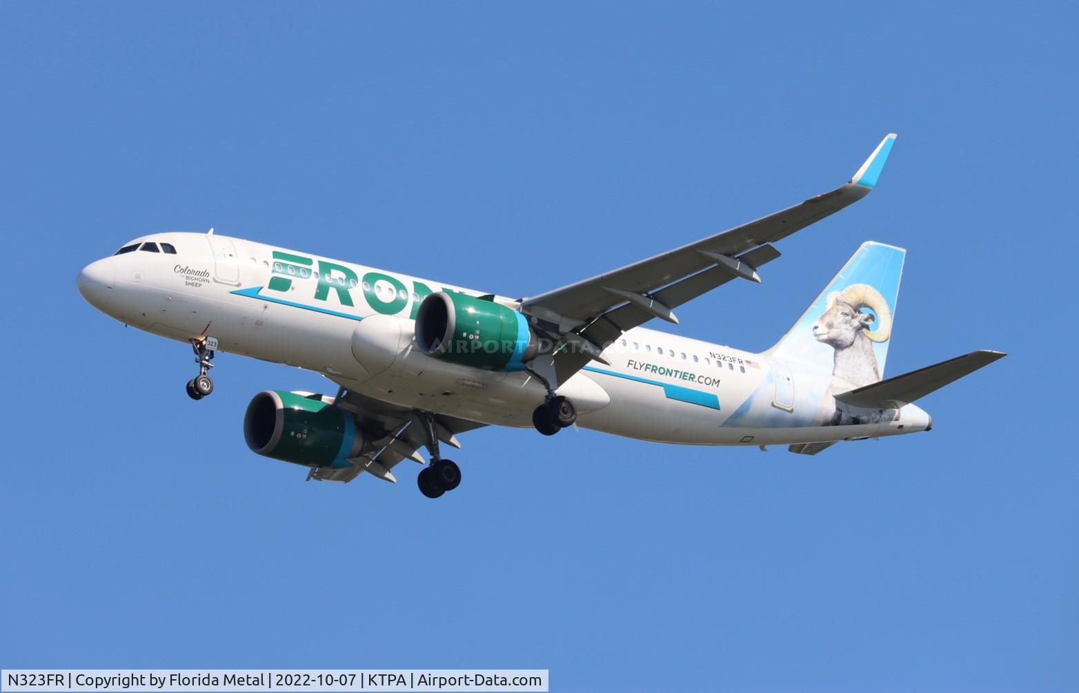 N323FR, 2017 Airbus A320-251N C/N 7925, TPA 2022