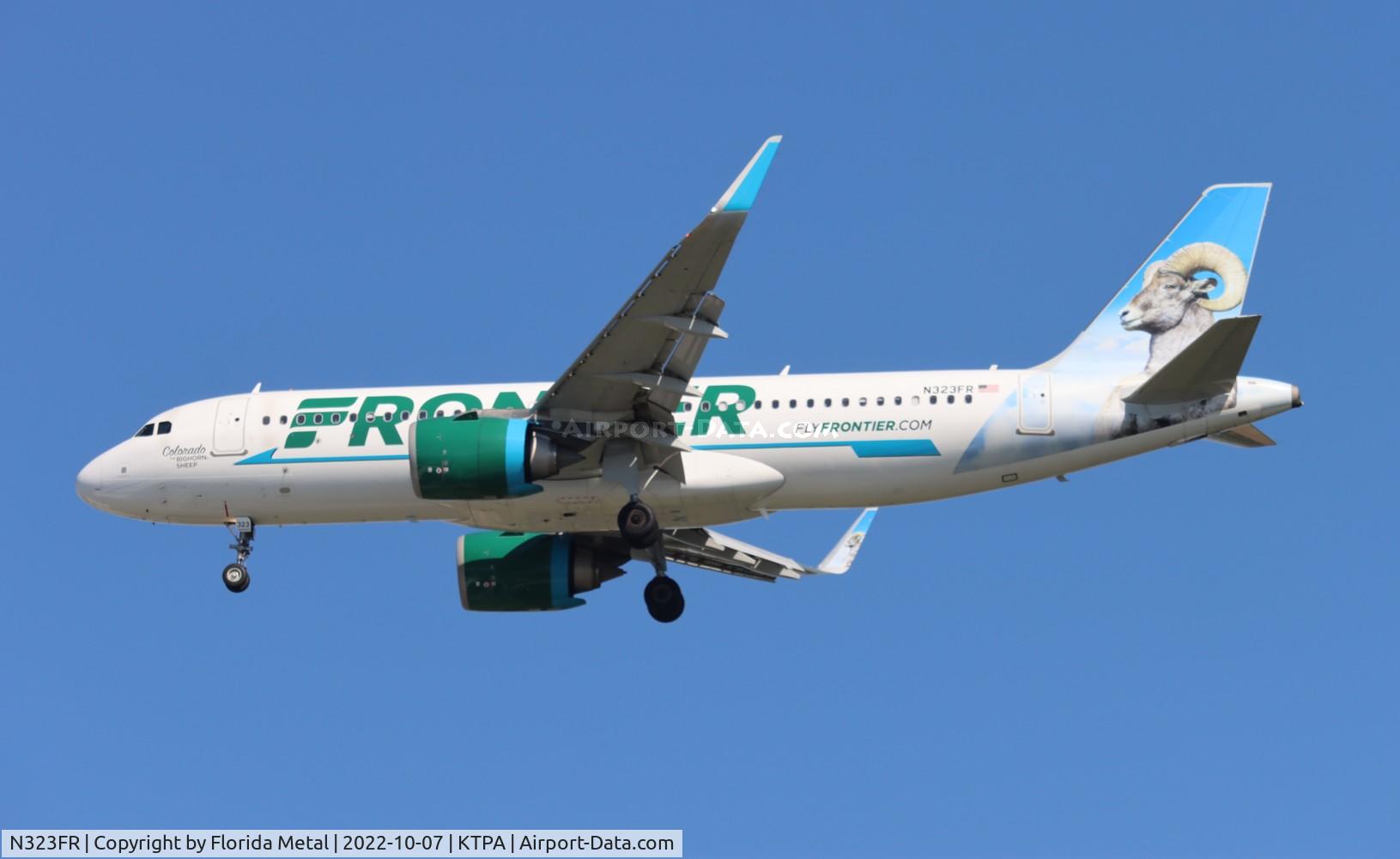 N323FR, 2017 Airbus A320-251N C/N 7925, Colorado the Bighorn Sheep