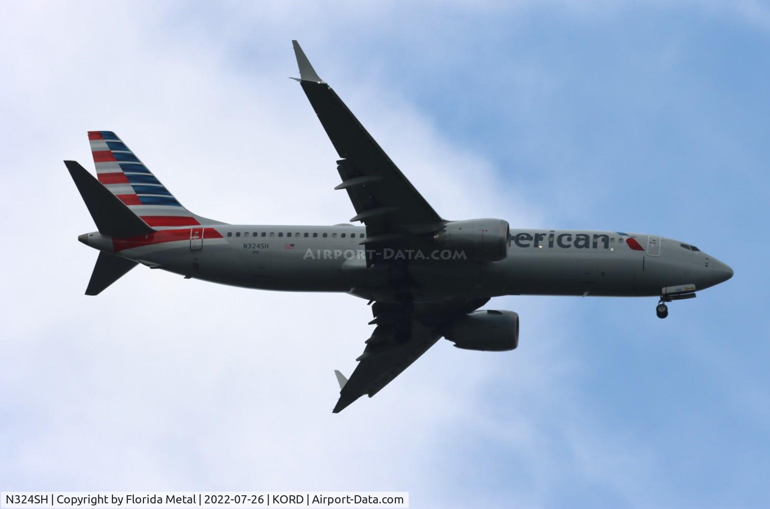 N324SH, 2020 Boeing 737 MAX 8 C/N 44476, ORD 2022