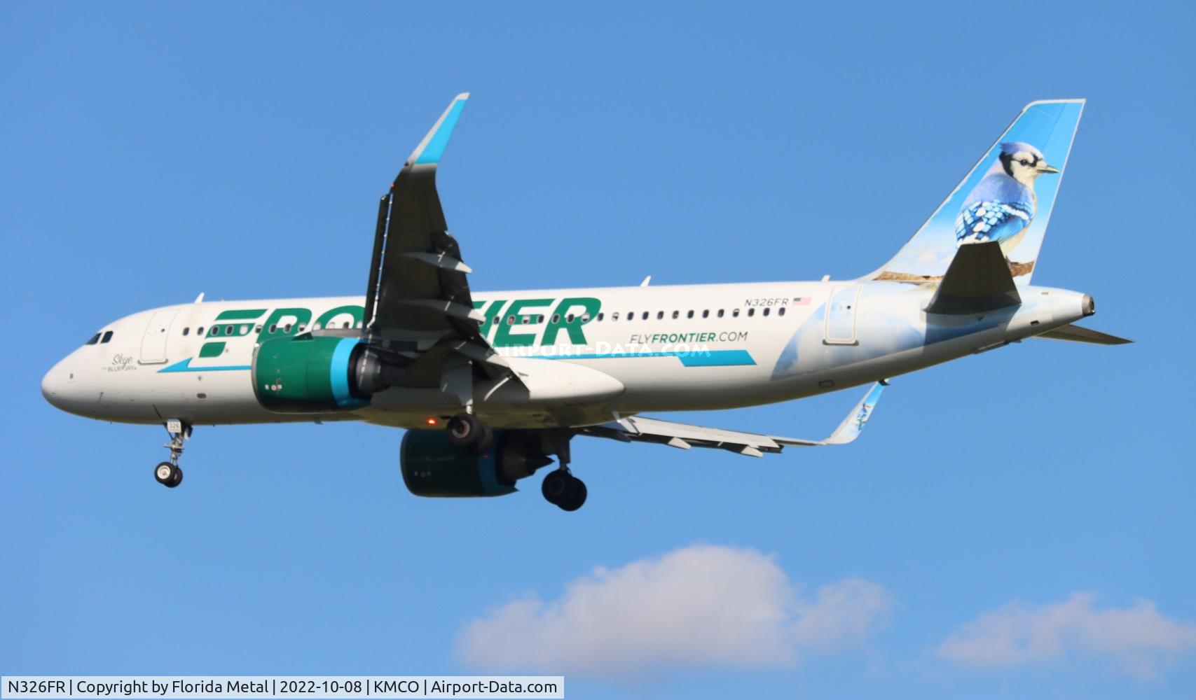 N326FR, 2018 Airbus A320-251N C/N 8102, MCO 2022