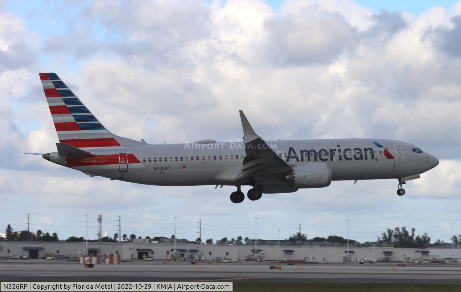 N326RP, 2018 Boeing 737-8 MAX C/N 44456, MIA 2022