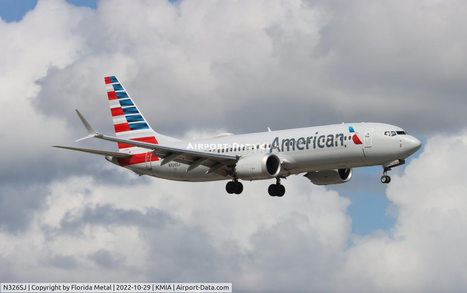 N326SJ, 2019 Boeing 737-8 MAX C/N 44475, MIA 2022