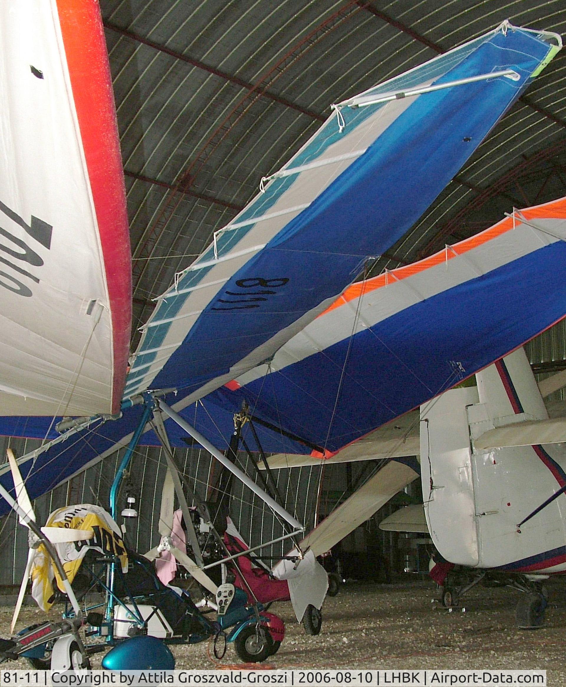 81-11, Pipistrel Bam Sirio Hazard 15 C/N 2194, LHBK - Balatonkeresztúr Airport, Hungary